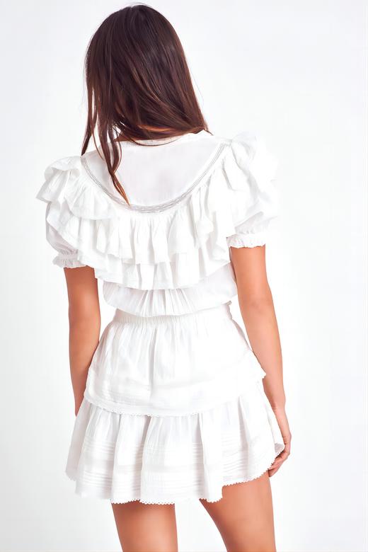 LOVESHACKFANCY - LIV DRESS - ANTIQUE WHITE - 连身裙 - 白色 商品图3