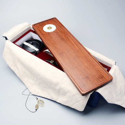 金镶玉茶具套装-纸盒茶叶布包款 商品图5