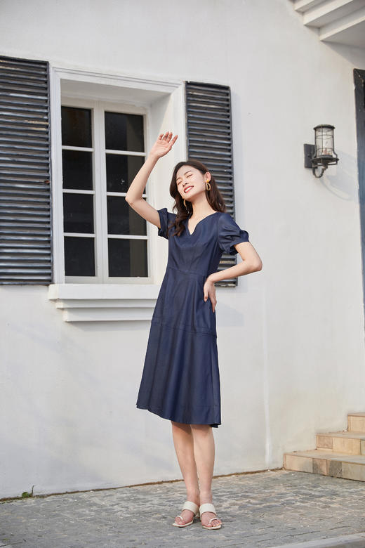 奇威  天丝仿牛仔连衣裙0DB03110 商品图8