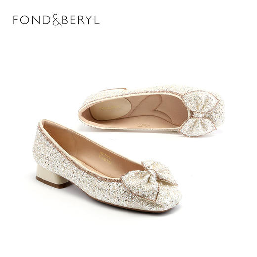 菲伯丽尔蝴蝶结优雅平底单鞋FB31111013 商品图2