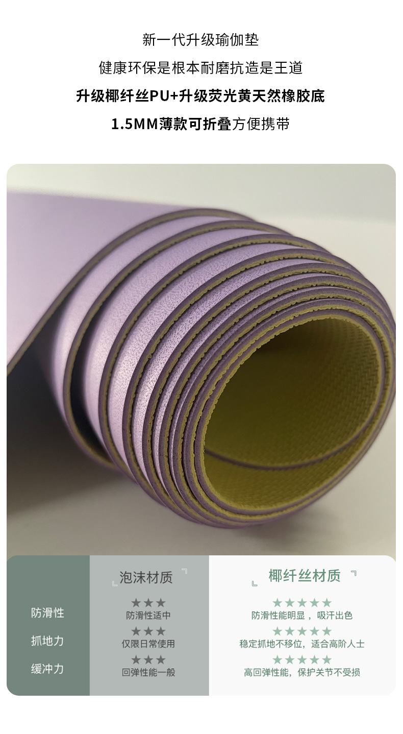 PU橡胶瑜伽垫