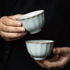 丰子汝窑【葵花杯2入】茶杯汝瓷功夫茶具主人对杯陶瓷单杯品茗杯茶盏礼盒装 商品缩略图2