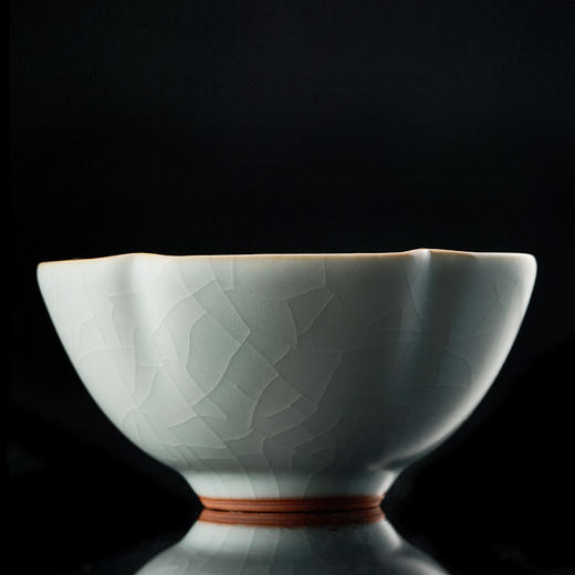 丰子汝窑【锦花杯】天青汝瓷品茗杯主人杯单个茶盏茶杯礼盒装 商品图6