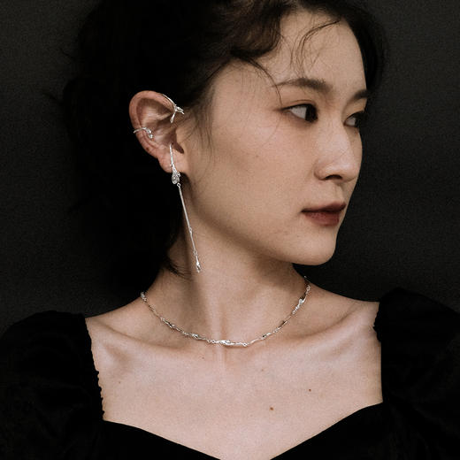 MINT THERAPY 液态蔷薇叶片肌理项链 商品图4