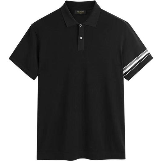 6楼太平鸟男装黑色线套衫polo 商品图0