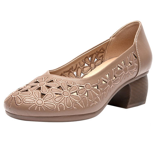 夏新中老年真皮女鞋妈妈鞋WZ3391 商品图4