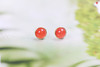 南红保山冰红耳钉【俏佳人】 925银镶嵌 商品缩略图0