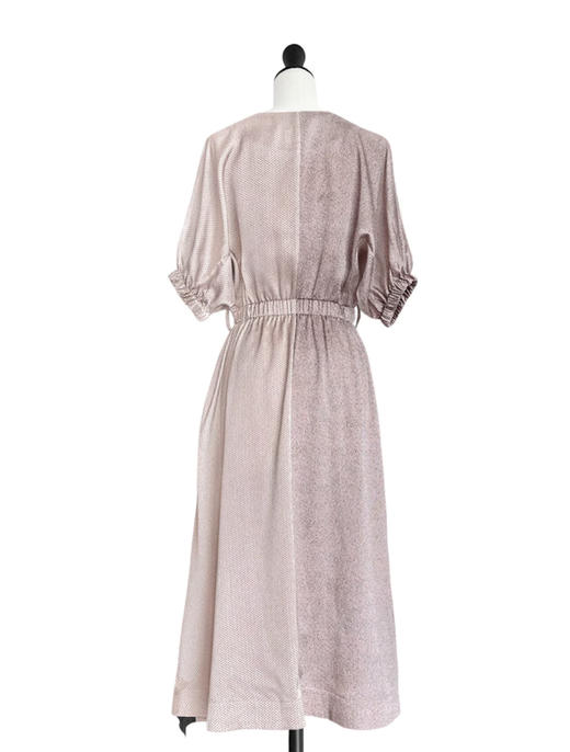 TYNVIE配腰带泡泡袖连衣裙 - 波点 商品图6