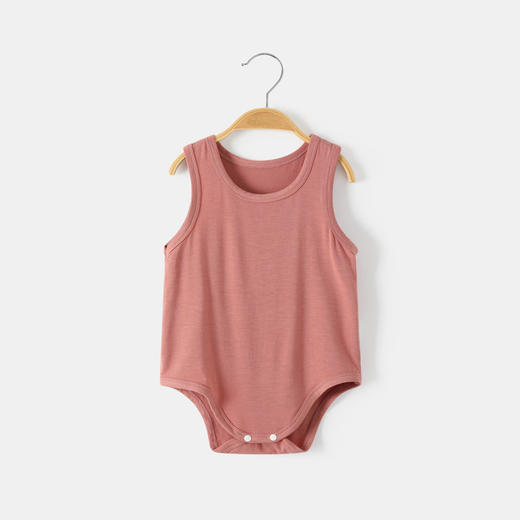 【清仓捡漏39.9三件】宝宝背心三角包屁哈衣，夏季超薄款护肚内衣婴儿童连体睡衣服莫代尔，柔软舒适面料，凉爽透气，手感华滑爽，亲肤触感，让人爱不释手 商品图10