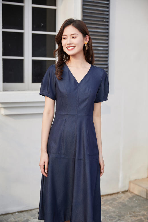 奇威  天丝仿牛仔连衣裙0DB03110 商品图6