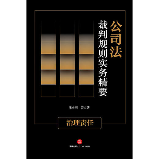 公司法裁判规则实务精要：治理责任  潘申明等著   商品图1