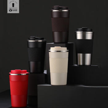 Vanow保温杯咖啡杯陶瓷内胆男女学生便携车载年会定制刻字水杯子 商品图7