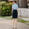 IWY/高端设计款职业西装连衣裙女夏季通勤短袖拼接ol气质商务工装裙子Q943 商品缩略图4