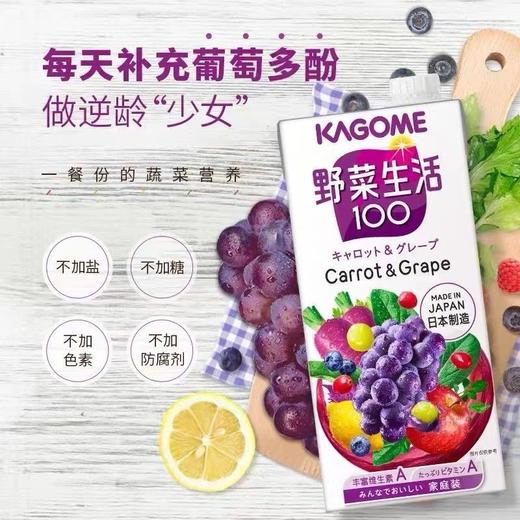 日本野菜生活复合果蔬汁胡萝卜葡萄1L 商品图2