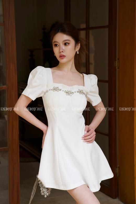 【门店同款】夏季泡泡袖钉钻短西装裙 150999577 商品图7