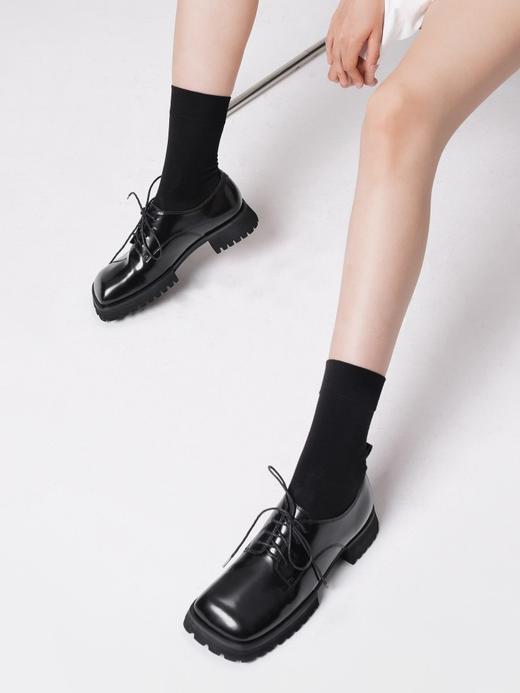 百货世界-INJOYLIFE-亮面方形德比鞋 商品图3