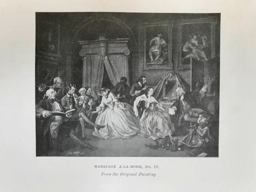 1907年 奥斯丁·多布森《威廉·荷加斯传》 76幅插图 漆布精装18开 商品图14