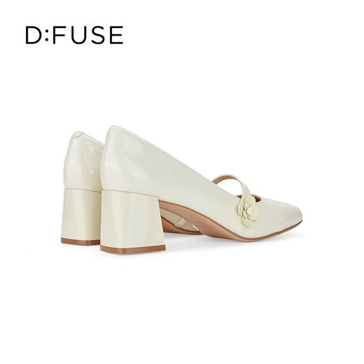 【甜梦少女】DFuse迪芙斯2023秋季新款漆皮圆头粗跟玛丽珍单鞋皮鞋DF33111215 商品图9