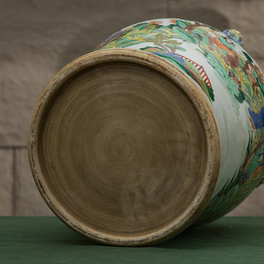 清 五彩十八罗汉图将军罐（一对） 商品图3