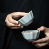 【丰子汝窑】【天青牡丹杯2入茶杯】7.8x4.5cm 50ml 纯手工开片主人杯陶瓷汝瓷单杯子个人品茗杯功夫茶具 商品缩略图1