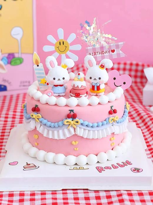 【小兔宝贝】叮当CAKE爆款生日蛋糕-鲜果奶油蛋糕 商品图0