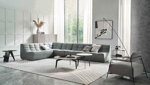 华夫饼沙发 | 更多座位组合，皮布面料可选，详询客服 商品图5