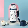 膳魔师儿童保温杯双盖学生便携吸管杯直饮杯316L水杯600ml /SMS-TCKD-600S-BL 商品缩略图4