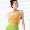 跃牌【禅语梵心系列】新品固定杯侧缩褶防震运动吊带瑜伽服背心F2245（一体式胸垫） 商品缩略图5