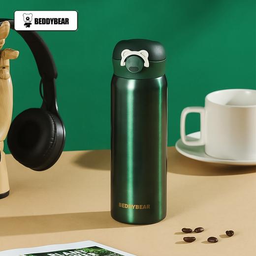 BeddyBear杯具熊 弹盖直饮保温杯316不锈钢男女便携水杯车载学生杯子 470ml 商品图9