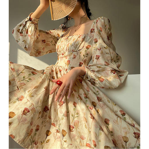 裁缝学苑AX59 气质茶歇裙a字方领花连衣裙纸样裙子女装打版裁剪板 商品图2