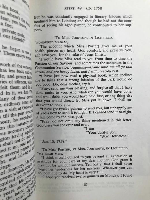 鲍斯威尔《塞缪尔·约翰逊传》节本 30幅插图 苍鹭出版社（HeronBooks）复古仿皮精装本 商品图13
