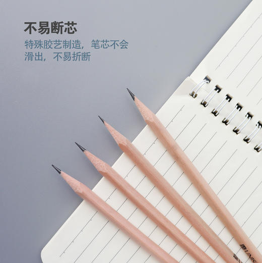 618活动福利品 NISUN天然原木杆书写绘画HB铅笔12支盒装 赠转笔刀一个 橡皮一块 商品图2