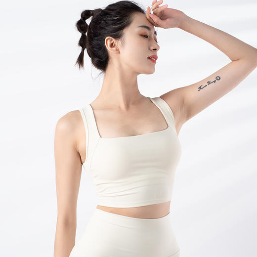 跃牌【禅语梵心系列】新品一体式固定杯跑步速干防震瑜伽文胸 F2282（一体式胸垫） 商品图13