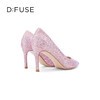 D:FUSE/迪芙斯2023春季新品尖头闪钻水钻高跟鞋DF31111161 商品缩略图6