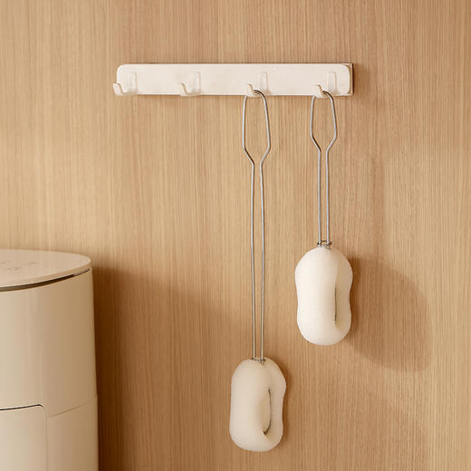 FaSoLa 不锈钢短柄洗杯刷 可替换杯刷洗杯子神器家用长柄海绵清洁刷子 商品图7