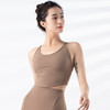 跃牌【禅语梵心系列】固定杯运动速干跑步健身细肩带交叉美背瑜伽服背心F2254（一体式胸垫） 商品缩略图7