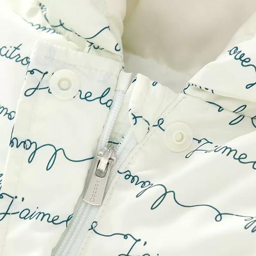 英氏-童衣类（冬）D0英羽短帽外套 米白110CM 商品图2