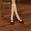 【甜梦少女】DFuse迪芙斯2023秋季新款漆皮圆头粗跟玛丽珍单鞋皮鞋DF33111215 商品缩略图13