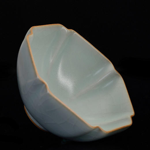 【丰子汝窑】【天青六方杯】8.2x4.3cm 100ml 茶杯纯手工开片主人杯陶瓷汝瓷单杯子个人品茗杯功夫茶具 商品图7