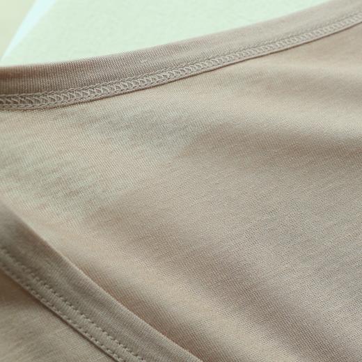 真丝醋酸亚麻居家打底T恤开衫长裤 纯色舒适风 可外穿休闲T防晒衫 商品图5