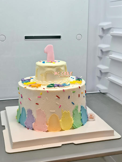 彩色周岁周年蛋糕 商品图0