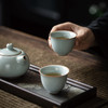 【丰子汝窑】【天青香韵杯2入茶杯】6.2x4.8cm 60ml 手工开片主人杯陶瓷汝瓷单杯子个人品茗杯功夫茶具 商品缩略图4