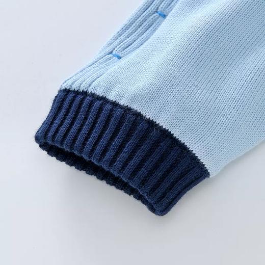 英氏-童衣类（秋）D0英毛短帽外套, 冬日蓝, 110C 商品图3