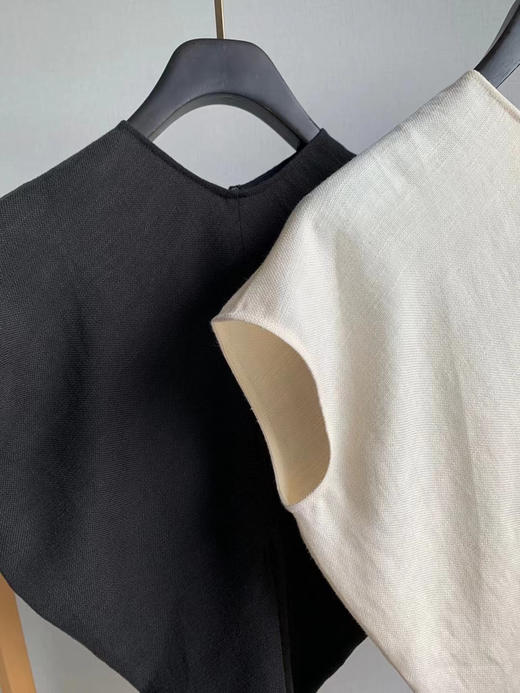 可以当礼服的连衣裙。乳白色。黑色 商品图8