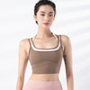 跃牌【禅语梵心系列】新品撞色假两件速干运动一体胸垫瑜伽服胸围F2246（一体式胸垫） 商品缩略图8