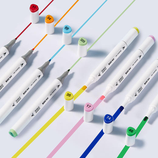 齐心 ZYMK09双头马克笔 1.0-6.0mm 商品图1