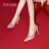 D:FUSE/迪芙斯2023春季新品尖头闪钻水钻高跟鞋DF31111161 商品缩略图9
