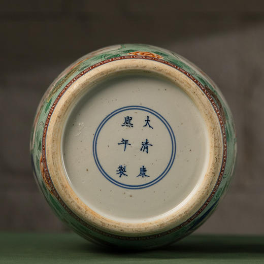 清 五彩花鸟纹开窗赏瓶（一对） 商品图3