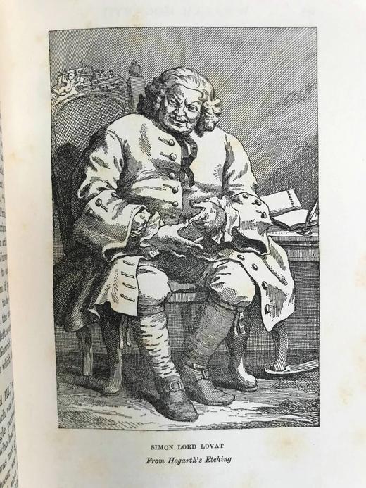 1907年 奥斯丁·多布森《威廉·荷加斯传》 76幅插图 漆布精装18开 商品图11