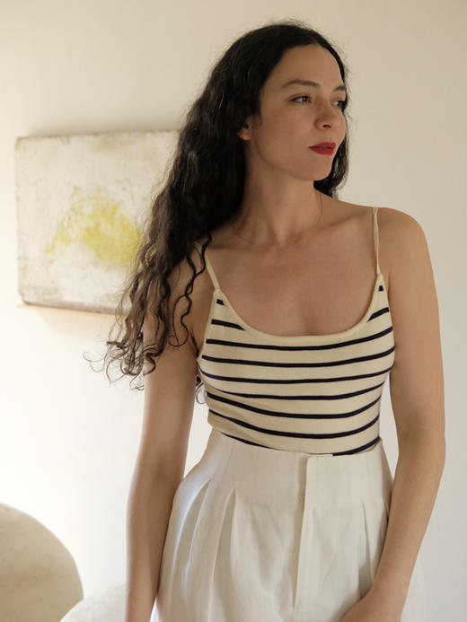 Vintage Blue Stripe Bodysuit 商品图6